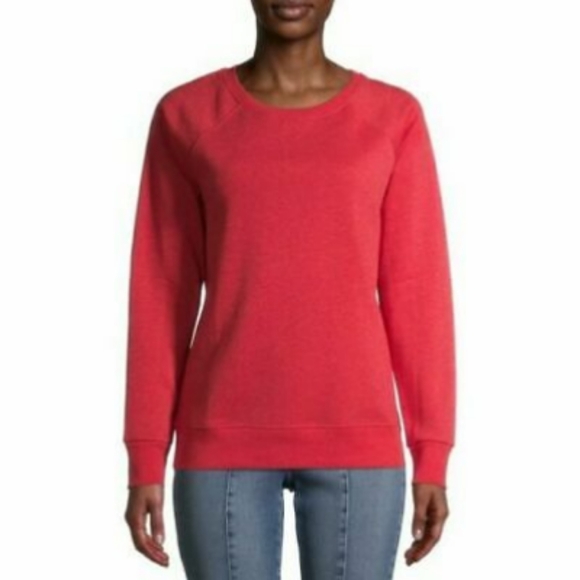 Time And Tru Women Fleece Pullover Crew 